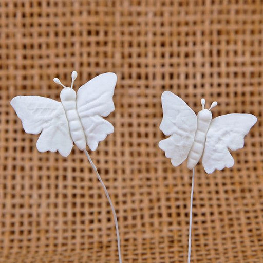 Assorted Small Butterflies - White
