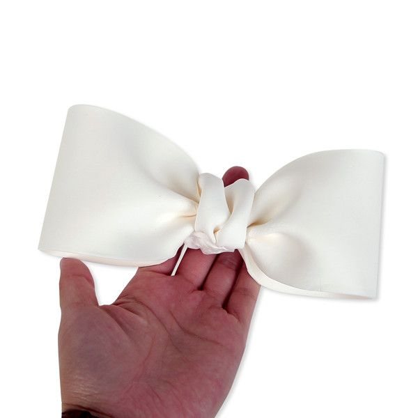 Extra Large 7" Ribbon Bow - White