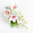 The Pink & White Bell Flower Spray Sugar Flower Topper is a ready-to-use, handcrafted gumpaste arrangement designed specifically for professional bakeries, cake decorators, and home business owners looking to scale their operations efficiently. Gumpaste sugar bell flower spray. Caljava wholesale cake supply. 