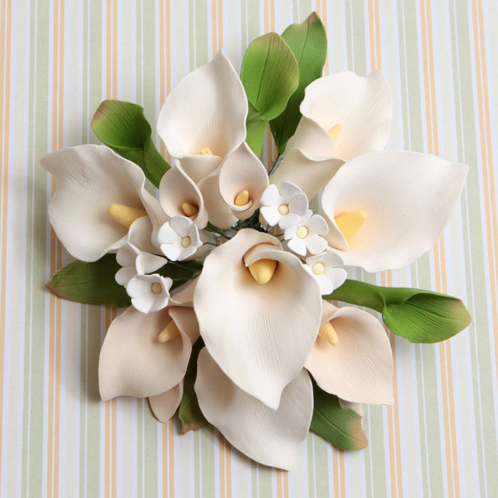Large Calla Lily Cake Topper - Ivory