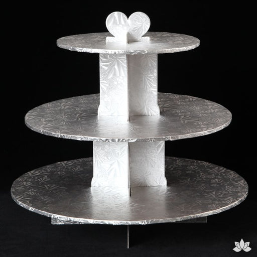 Cupcake Stand - Silver Foil