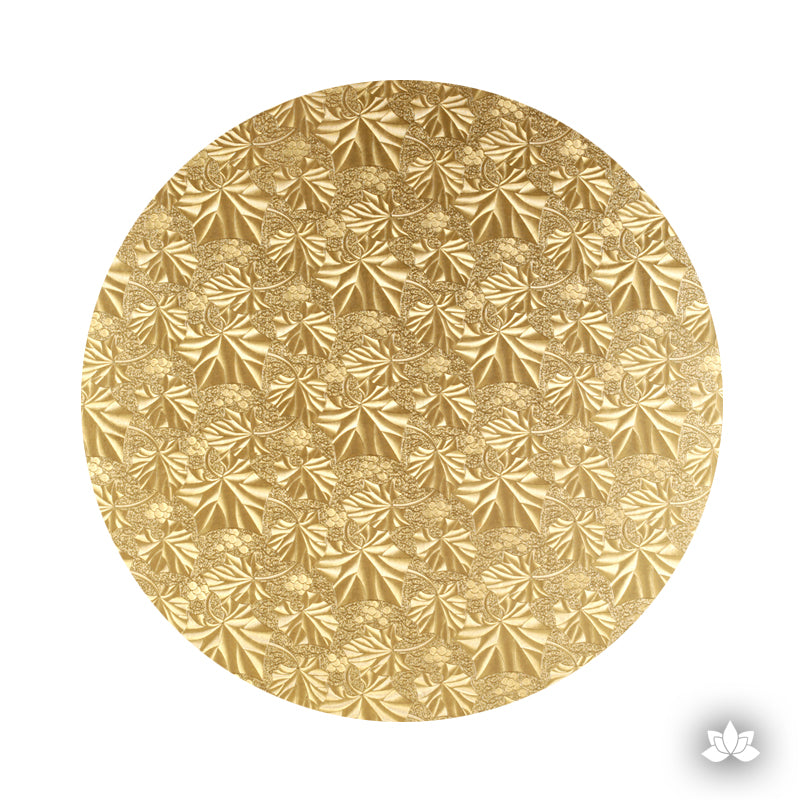 Cake Drum Gold Foil, great for displaying your decorated cake while providing a sturdy base for transporting your cake.