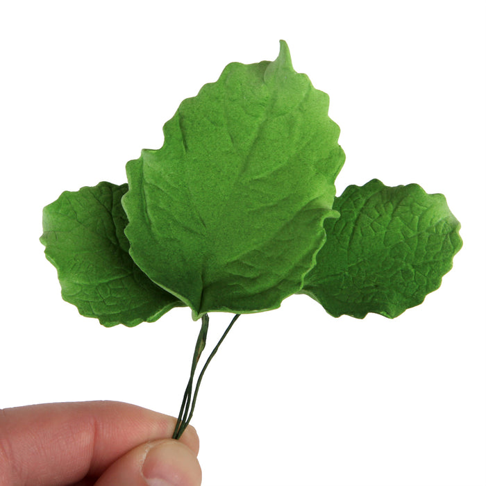 Rose Leaves gumpaste sugarflower cake decorations perfect as cake toppers for cake decorating fondant cakes and wedding cakes.  Wholesale sugarflowers. Wholesale cake supply.