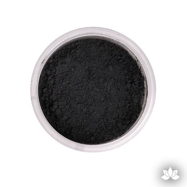 Charcoal Black Petal Dust color food coloring perfect for cake decorating & coloring gumpaste sugar flowers. Caljava