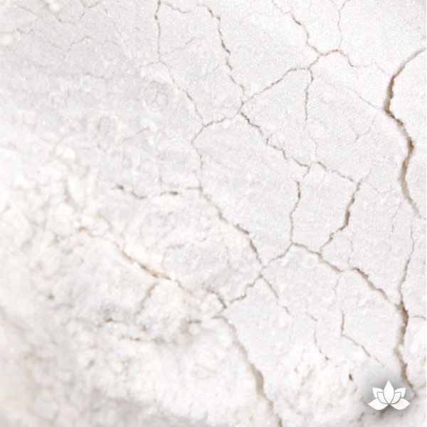 Classic Satin Luster Dust colors for cake decorating fondant cakes, gumpaste sugarflowers, cake toppers, & other cake decorations. Wholesale cake supply. Bakery Supply. Satin White Lustre Dust Color.