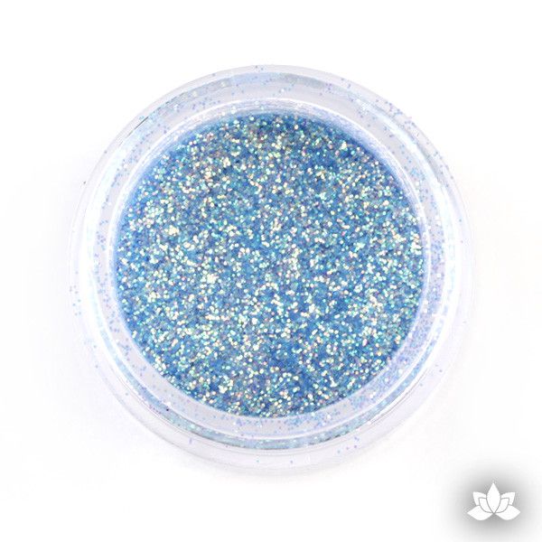 Topaz Blue Disco Dust Pixie Dust. Disco Dust is a Non-toxic fine glitter for cake decorating that will add a touch of color to your fondant cakes & cupcakes.