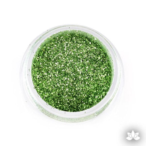 Lime Green Disco Dust Pixie Dust. Disco Dust is a Non-toxic fine glitter for cake decorating that will add a touch of color to your fondant cakes & cupcakes
