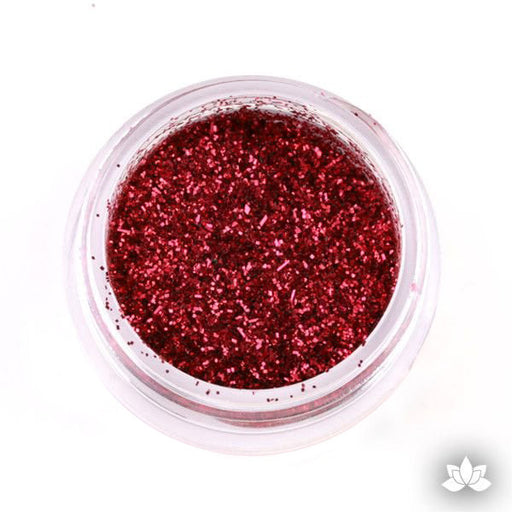 Cherry Disco Dust Pixie Dust. Disco Dust is a Non-toxic fine glitter for cake decorating that will add a touch of color to your fondant cakes & cupcakes.  Caljava Wholesale cake supply. FondX