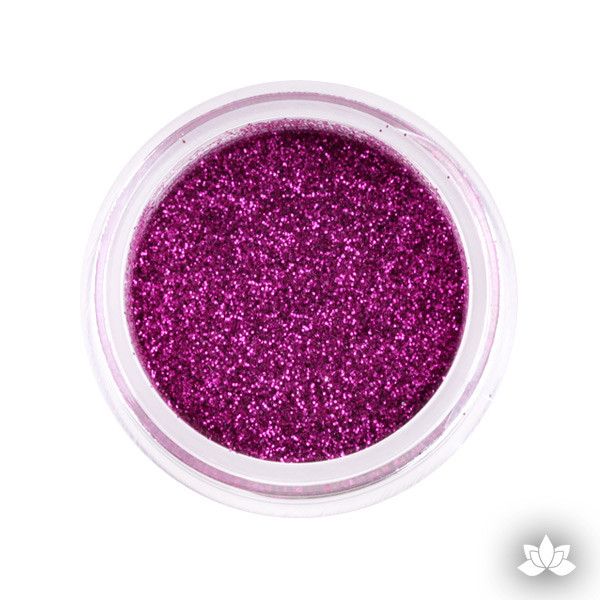 fuchsia Disco Dust Pixie Dust. Disco Dust is a Non-toxic fine glitter for cake decorating that will add a touch of color to your fondant cakes & cupcakes.