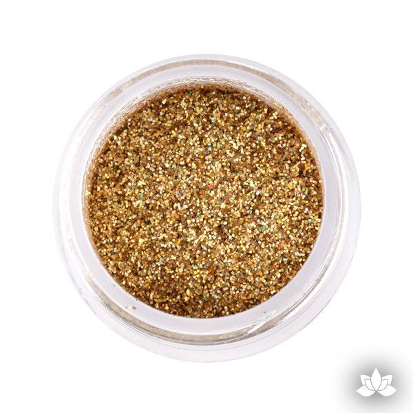 Hologram Gold Disco Dust Pixie Dust. Disco Dust is a Non-toxic fine glitter for cake decorating that will add a touch of color to your fondant cakes & cupcakes.