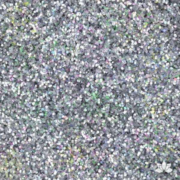 Hologram Silver Disco Dust Pixie Dust. Disco Dust is a Non-toxic fine glitter for cake decorating that will add a touch of color to your fondant cakes & cupcakes.  Caljava Wholesale cake supply. FondX
