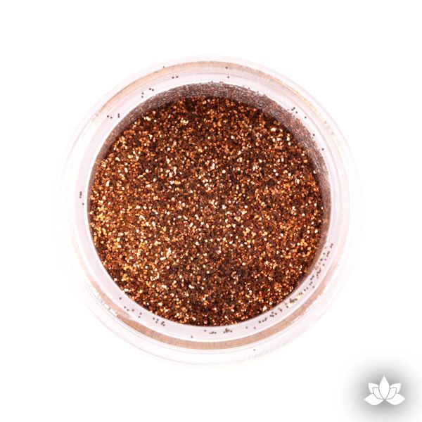 New Copper Disco Dust Pixie Dust. Disco Dust is a Non-toxic fine glitter for cake decorating that will add a touch of color to your fondant cakes & cupcakes.  Caljava Wholesale cake supply. FondX