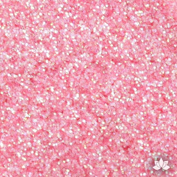Pink Rose Disco Dust Pixie Dust. Disco Dust is a Non-toxic fine glitter for cake decorating that will add a touch of color to your fondant cakes & cupcakes.  Caljava Wholesale cake supply. FondX