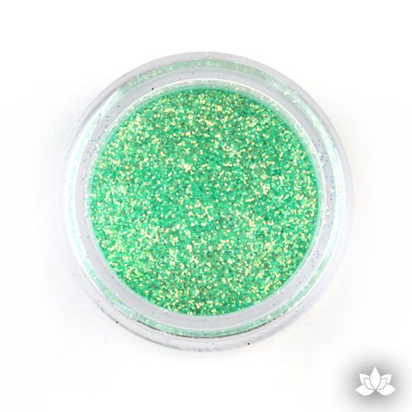 Sea Green Dust Pixie Dust. Disco Dust is a Non-toxic fine glitter for cake decorating that will add a touch of color to your fondant cakes & cupcakes.