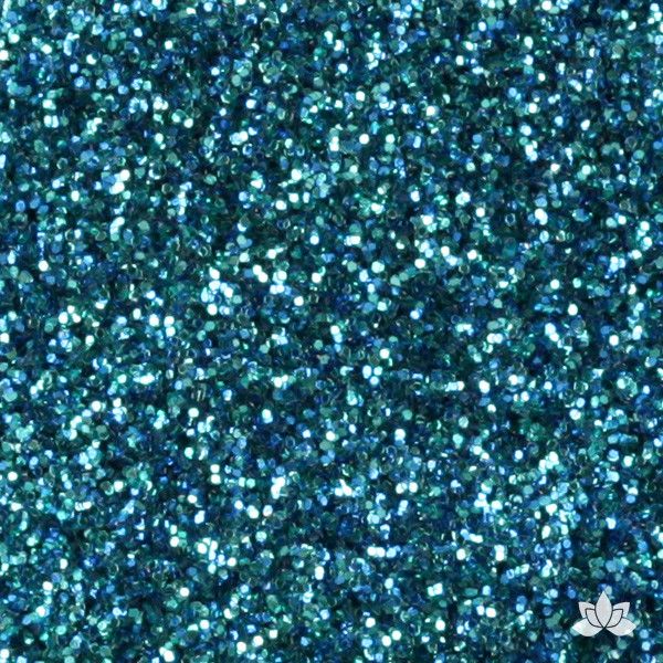 Teal Disco Dust Pixie Dust. Disco Dust is a Non-toxic fine glitter for cake decorating that will add a touch of color to your fondant cakes & cupcakes.  Caljava Wholesale cake supply. FondX