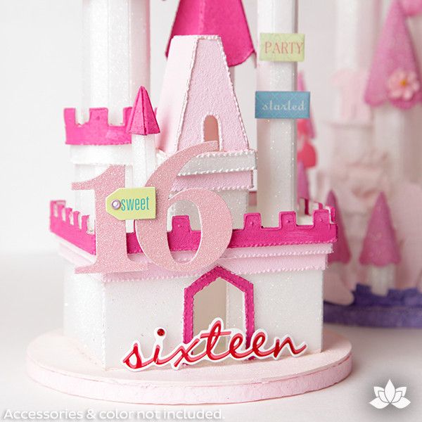 Castle Cake Topper perfect for Princess Cakes & fondant cakes. Styrofoam lightweight cake decoration.  Frozen Cake Castle.  Princess cake. 