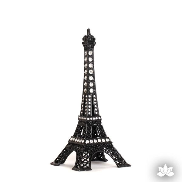 Small Eiffel Tower Cake Topper - Black