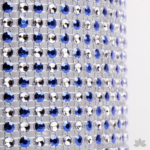 Add bling to your cake with Glam Ribbon Diamond Cake Wraps. Perfect for cake decorating rolled fondant cakes & wedding cakes. Cake decoration. Diamond Mesh. Blue Polka Dot Glam Ribbon - Cake Wrap