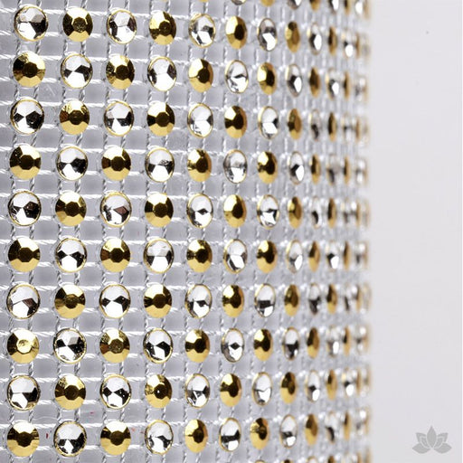 Add bling to your cake with Glam Ribbon Diamond Cake Wraps. Perfect for cake decorating rolled fondant cakes & wedding cakes. Cake decoration. Diamond Mesh. Gold Polka Dot Glam Ribbon - Cake Wrap