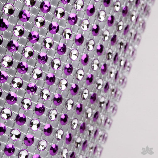 Add bling to your cake with Glam Ribbon Diamond Cake Wraps. Perfect for cake decorating rolled fondant cakes & wedding cakes. Cake decoration. Diamond Mesh. Purple Polka Dot Glam Ribbon - Cake Wrap