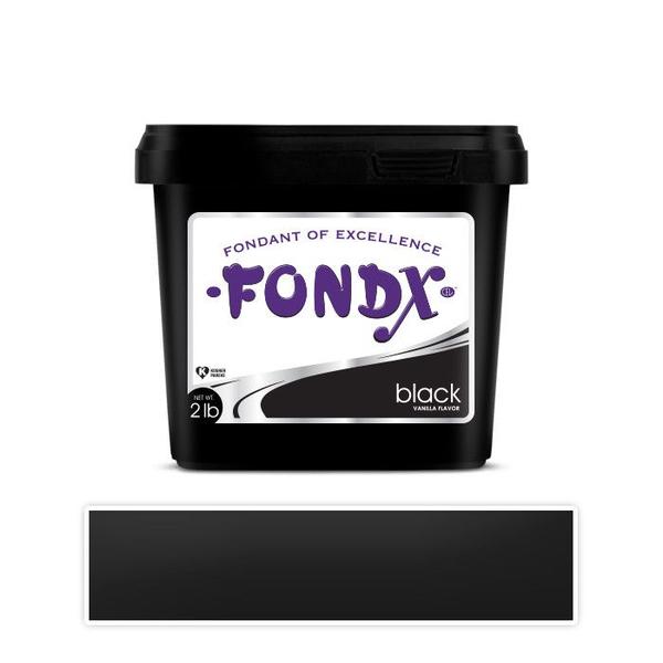 FondX Rolled Fondant - Black