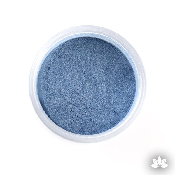 Gentian Blue Luster Dust colors for cake decorating fondant cakes, gumpaste sugarflowers, cake toppers, & other cake decorations. Wholesale cake supply. Bakery Supply.  Blue Lustre Dust Color.