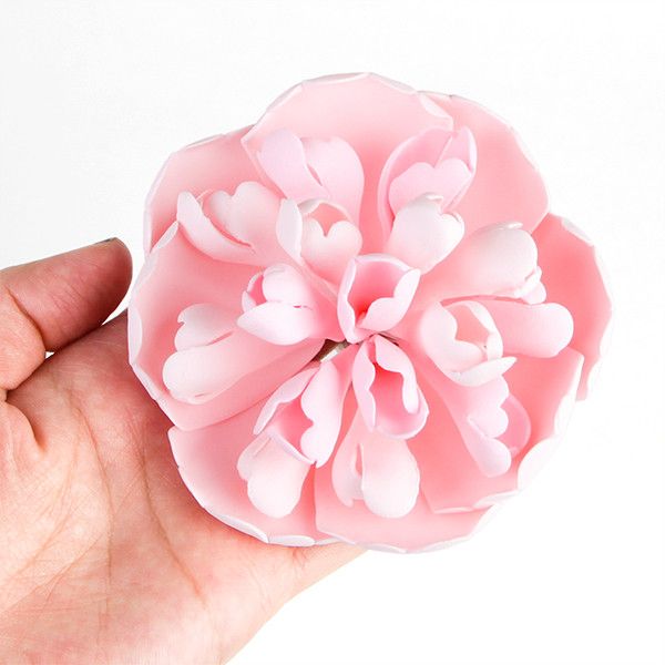 Pink Heirloom Peony Sugarflower cake topper perfect for cake decorating fondant cakes. Wholesale sugarflowers. Caljava