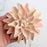 Handcrafted 4.75-inch apricot gumpaste dahlia sugar flower cake topper for wedding cake decorating