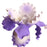 Lavender Full Bloom Dutch Iris gumpaste sugarflower cake decorations perfect as a cake toppers for cake decorating fondant cakes and wedding cakes. Wholesale sugarflowers.