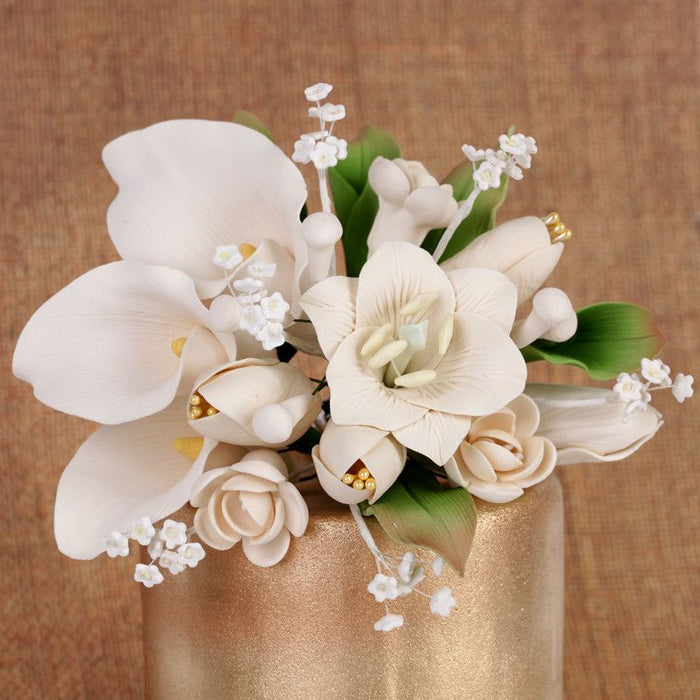 Large Lily Cake Topper - Ivory