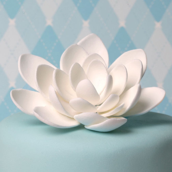 Painted Lotus Flower Wedding Cake - YouTube