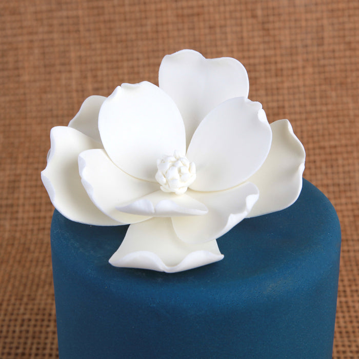 White Gumpaste Magnolia handmade gumpaste Sugar flower cake topper decoration.