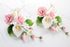 Medium Tea Rose & Calla Lily Sprays - Pink (2 Sprays)