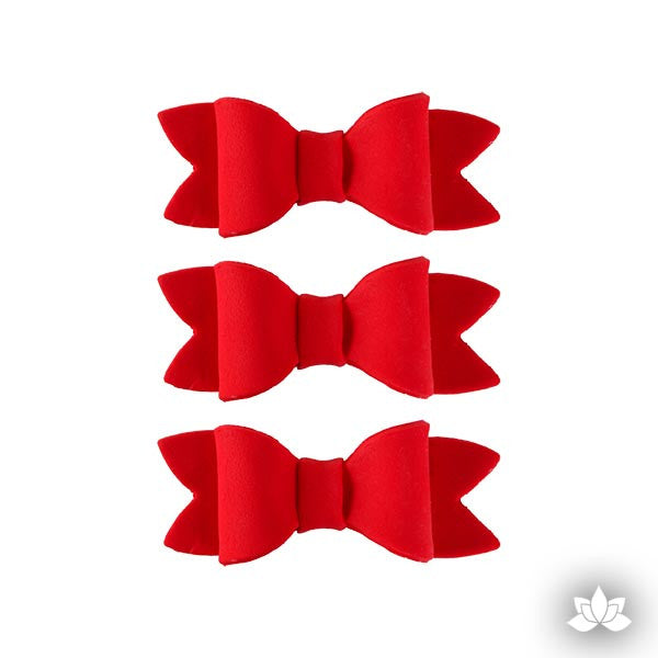 Small Simple Bow Tie - Red