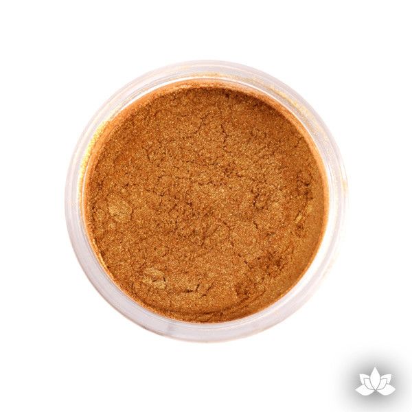 Mayan Gold Luster Dust colors for cake decorating fondant cakes, gumpaste sugarflowers, cake toppers, & other cake decorations. Wholesale cake supply. Bakery Supply. Lustre Dust Color.