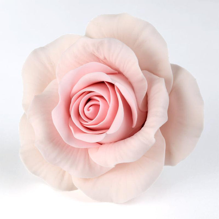 Handcrafted Pink gumpaste roses perfect for cake decorators and bakeries by CaljavaOnline.com