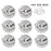 Mummy Halloween Edible Royal Icing Toppers great for decorating cupcakes, cookies, cakes, candy and chocolates.  Great for decorating Halloween cakes, cupcakes, cookies, candy and more. Can even be Zombie heads.