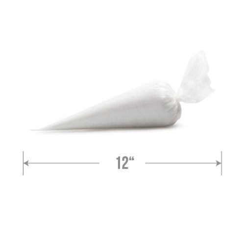12" Disposable Piping Bags perfect for piping icings such as buttercream or whipped cream for cake decorating.