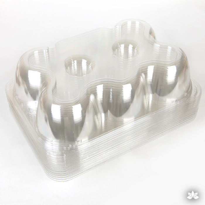 Cupcake Container - 6 Cavity Tray with Lid great for protecting and presenting your cupcakes. Cupcake Box