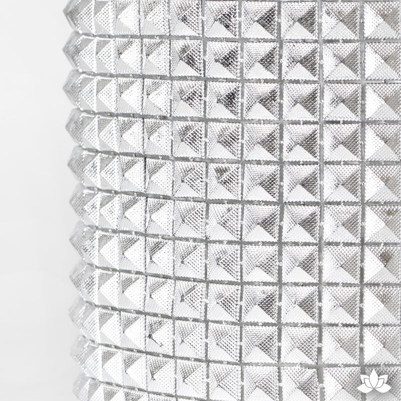 Silver Pyramid Glam Ribbon - Cake Wrap