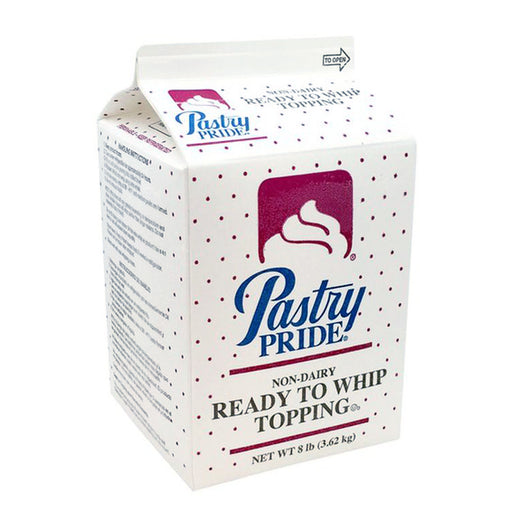 Pastry Pride- Non Dairy- Ready to whip topping. Can be used for topping and filling cakes/desserts. Has a softer texture. Has a sweet taste and can be used as a base to add your own flavoring.