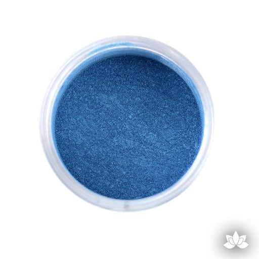 Super Blue Luster Dust Colors food coloring perfect for cake decorating fondant cakes, cupcakes, cake pops, wedding cakes, and sugarflowers. Dusting color. Cake supply.