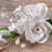 White Gumpaste Dog Rose Spray Cake Decoration perfect for cake decorating rolled fondant wedding cakes, buttercream birthday cakes, & cupcakes.  Wholesale cake decorations & cake decorating supply.