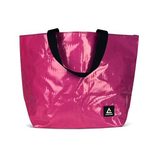 The Essential Tote for carrying your personal and cake items around with you. Made with recycled billboard material.