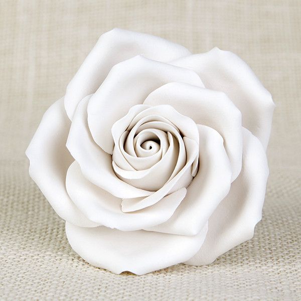 Rose Sugar Flower cake topper great for cake decorating your own wedding cakes or birthday cakes. | CaljavaOnline.com