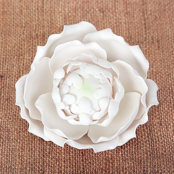 Readymade Blooming Peony Sugarflower Cake topper great for cake decorating your own wedding cake | CaljavaOnline.com