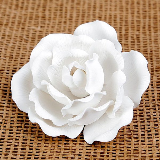 Large Full Bloom Roses - White