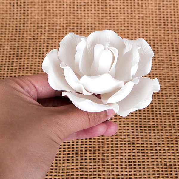 White Gum Paste for making sugar flowers or edible figures as cake decorations for cake decorating your own cake.  White Vanilla FondX Gum Paste (Sugar paste).