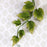 Ready-to-use green ivy leaf filler made from gum paste for decorating cakes, sugar flowers, and wedding cake designs