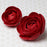 Handmade red glam rose gum paste sugar flowers for professional cake decorating